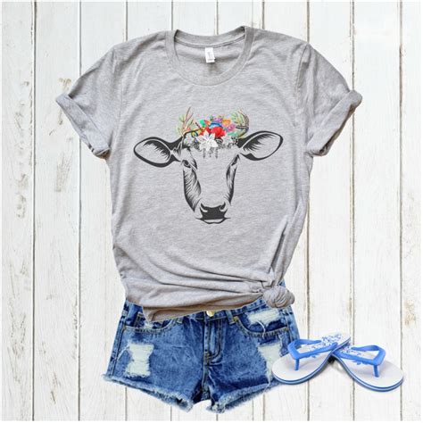 Cow Shirt Cowgirl Shirt Farm Shirts Womens Graphic Tees Etsy