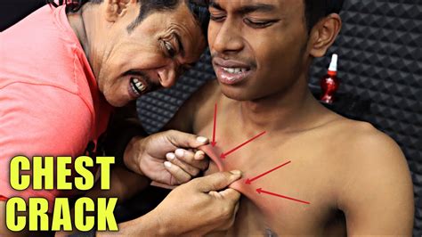 Chest Cracking By Asim Barber Head Massage Neck Cracking Spine