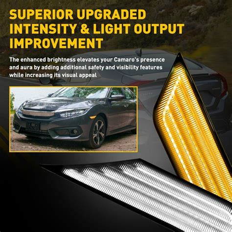 Switchback Sequential Turn Signal Led Side Marker Light For Honda Civic Lamp Hus Ebay