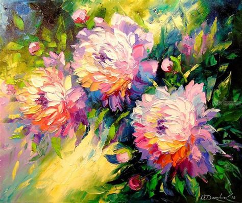 Peonies Paintings Expressionism Fine Art Impressionism Botanical