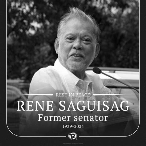 Rappler - REST IN PEACE. Former Senator Rene Saguisag has... | Facebook