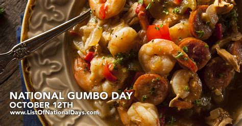 NATIONAL GUMBO DAY - List Of National Days