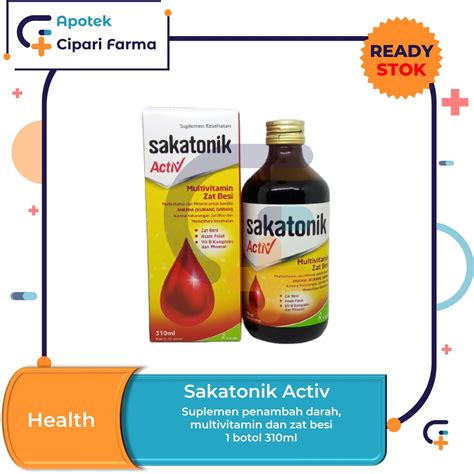 Jual Sakatonik Activ Liver Suplemen Multivitamin Mineral Penambah