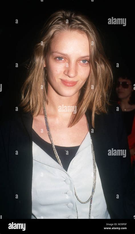 Uma Thurman 1990 Photo By John Barrett Stock