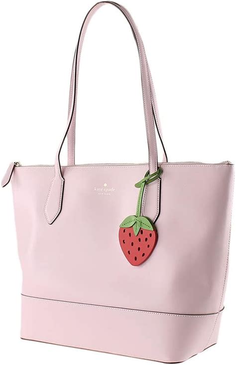 Kate Spade New York Braelynn Tote Shoulder Bag With Strawberry In Pink Clothing