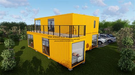 China 40ft Modular Prefabprefabricated Movable Container House For Two Floor Apartment Photos