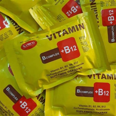 Jual Vitamin B Complex B12 Sachet 100kaplet Indonesia Shopee Indonesia