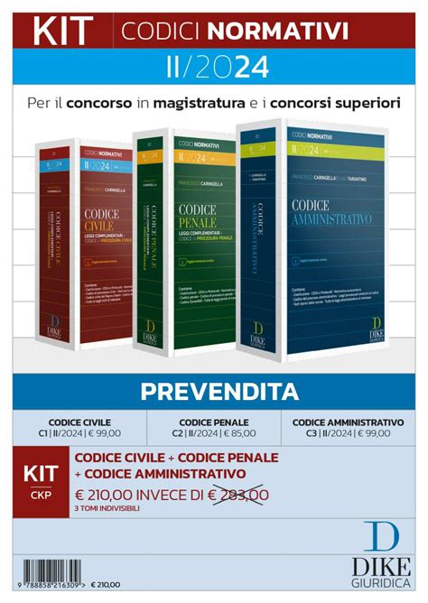 Kit Codici Normativi Per Il Concorso In Magistratura Offerta