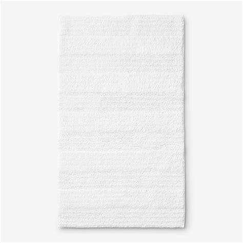 The Company Store Company Cotton White 24 In X 40 In Reversible Bath Rug Floor Sellers