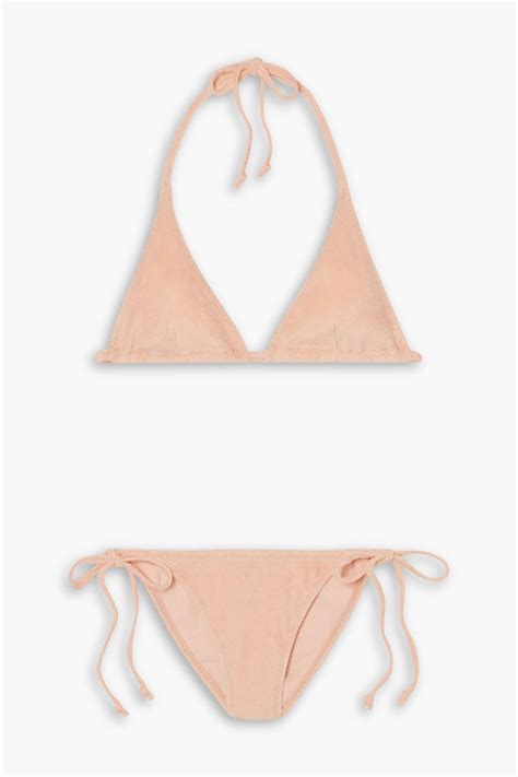 Lisa Marie Fernandez Pamela Stretch Cotton Terry Triangle Bikini The