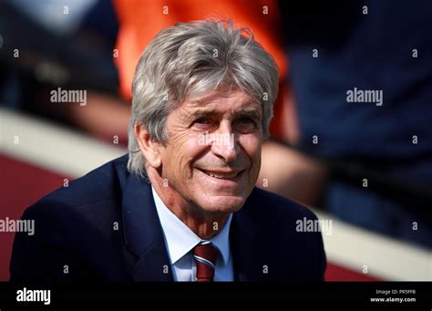 West Ham United Manager Manuel Pellegrini During The Premier League