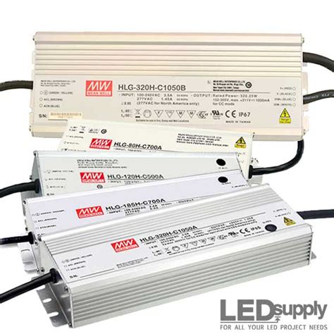 Hlg C Series Constant Current Led Driver From Mean Well