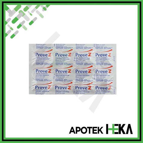 Jual Prove Z Kaplet Strip Isi Tablet Multivitamin Daya Tahan Tubuh