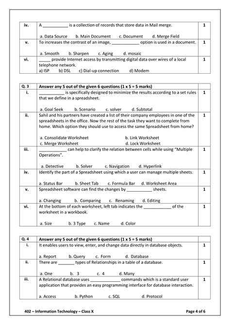 Class 10 It Sample Paper 2023 24 Code 402 Pdf It 402 Class 10 Sample Paper Pdf 2023 24