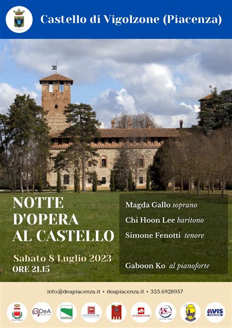 Notte Dopera Al Castello CSV Emilia Sede Di Piacenza