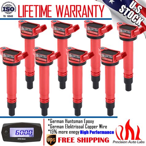 8 Pack Ignition Coil For Toyota Sequoia Land Cruiser Tundra 4runner 47l 57l V8 Ebay