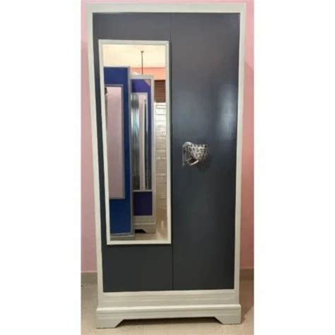 Door With Locker Shelves Crca Steel Almirah With Mirror At Rs