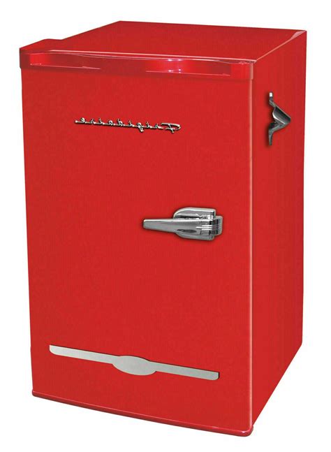 New 3.2 Cu. Ft. Retro Mini Fridge Compact