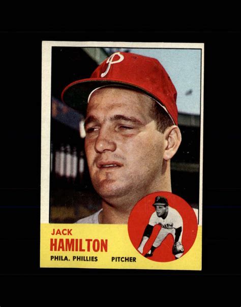 Topps Baseball Jack Hamilton Starx Ex Mt Cs Ebay