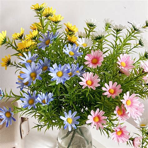 Riguas 1 Bouquet Realistic Artificial Flower 15 Forks Fade Resistant No