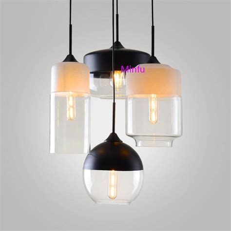 Luxury Nordic Minimalist Living Room Bar Glass Pendant Light Post Modern Cafe Led Lighting