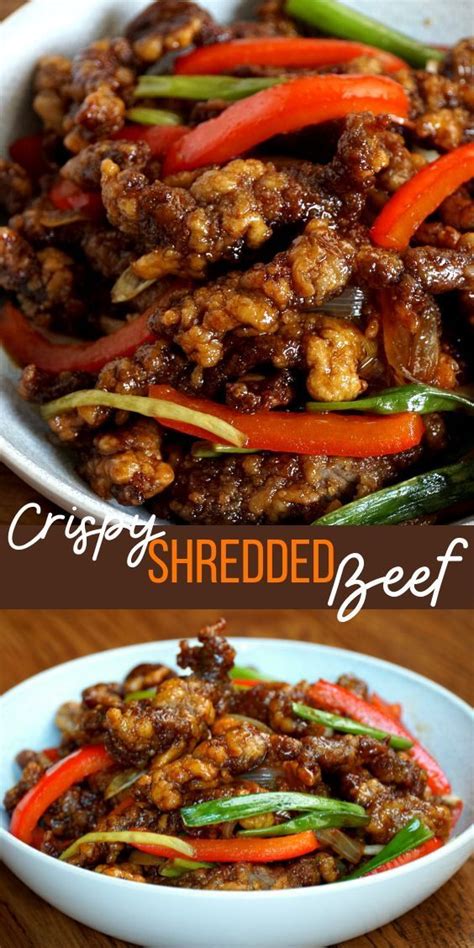 Crispy Shredded Beef Recipe Khin S Kitchen Chinese Cuisine