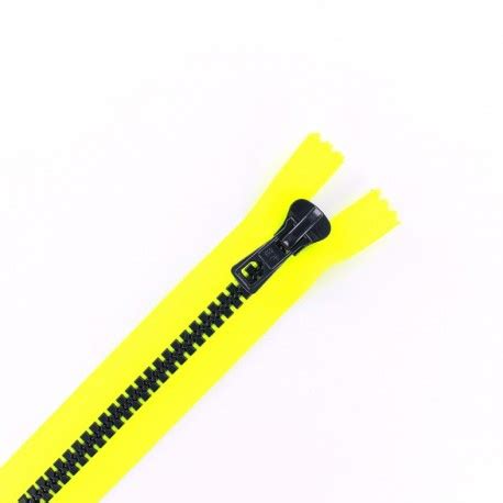 Fermeture Eclair Non S Parable Synth Tique Bicolore Jaune Fluo Nuit