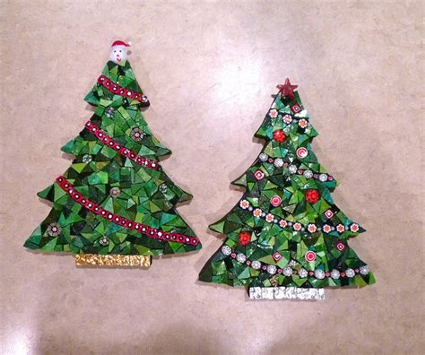 Smalti Trees Christmas Mosaics Mosaic Artwork Mosaic Crafts