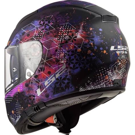 Casco Ls Ff Vector Hpfc Cosmos Negro Rosa