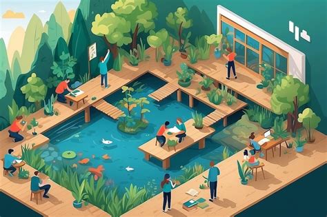 premium photo sustainable habitat project students collaborating