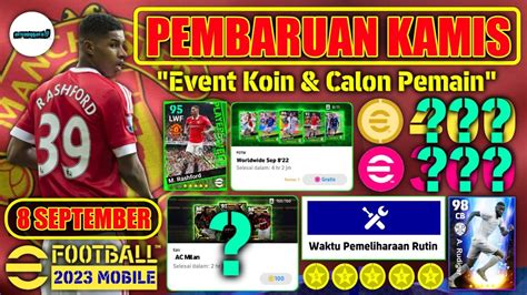 Pembaruan Kamis September Efootball Pes Mobile Event Koin