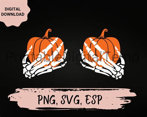 Skeleton Hands Svg Pumpkinskeleton Svg Boob Hands Funny Etsy Uk