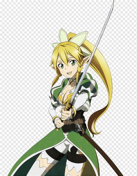 Leafa asuna kirito espada arte anime en línea sherlock personaje de