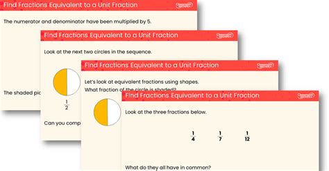 Find Fractions Equivalent to a Unit Fraction Teaching PowerPoint ...