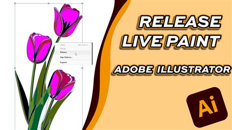 How To Release Live Paint Adobe Illustrator Youtube