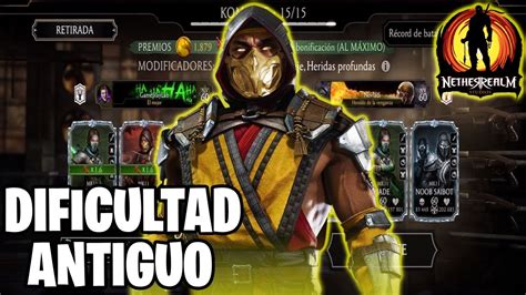 MK11 SOCORPION En Modo SOBREVIVIENTE Dificultad ANTIGUO Mortal