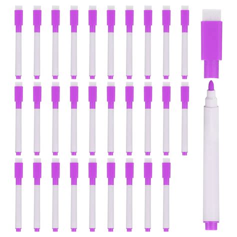 uxcell dry erase marker pens purple ink fine point  odor whiteboard