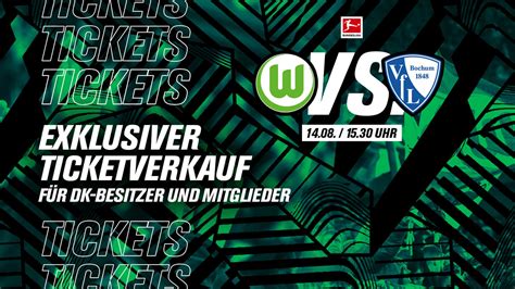 Tickets F R Den Liga Auftakt Vfl Wolfsburg