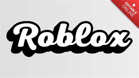 Roblox 3D In Bianco E Nero Generatore Di Effetti Di Testo