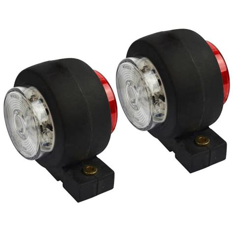 Le marqueur du côté remorque Lumière LED rouge et blanc lampe 12v ou