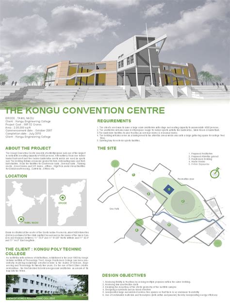 Kongu Convention Centre Pdf Building Insulation Architect