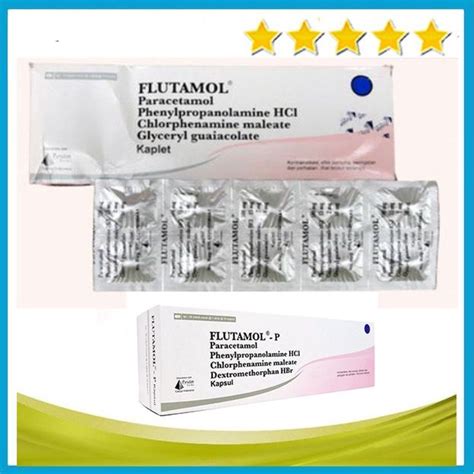 FLUTAMOL STRIP Isi 10 Kap Obat Flu Demam Sakit Kepala Batuk Pilek