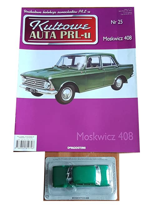 Kultowe Auta PRL U Nr 25 Moskwicz 408 Gazetka Model DeAgostini