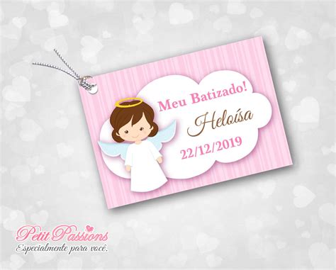 Tag Batizado Menina Elo Produtos Especiais