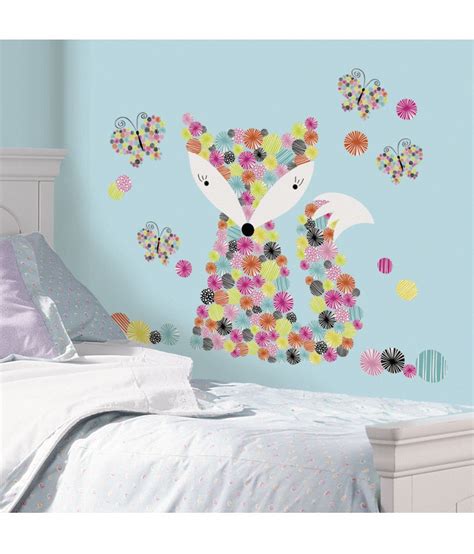 Asian Paints Prismatic Fox Giant Vinyl Wall Stickers - Buy Asian Paints ...