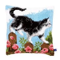 Kits Coussins Canevas Kits Coussins Vervaco Chiens Chats Chat En