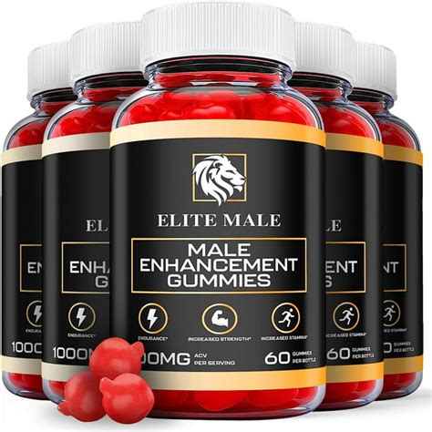 5 Pack Elite Male Gummies 300 Gummies