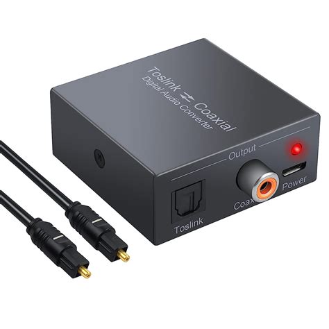 Linkfor Optischer Zu Koaxial Audio Konverter Spdif Toslink Zu Koaxial