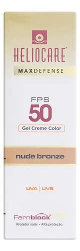 Protetor Solar Fps 50 Nude Bronze Heliocare Max Defense 50g