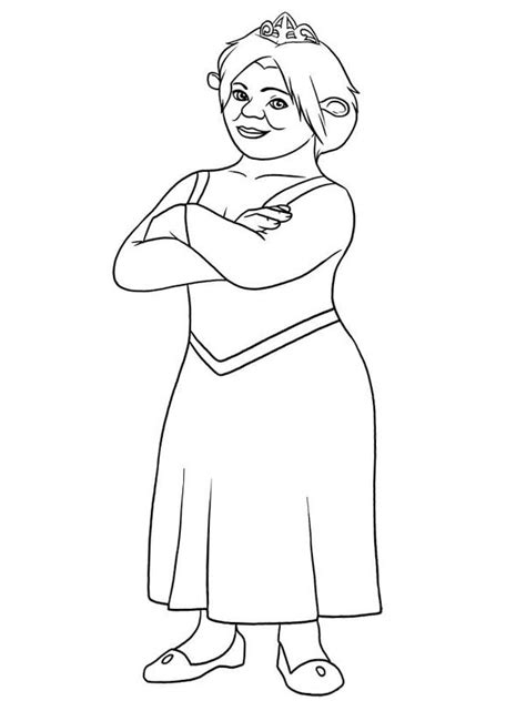 Princess Fiona Coloring Pages